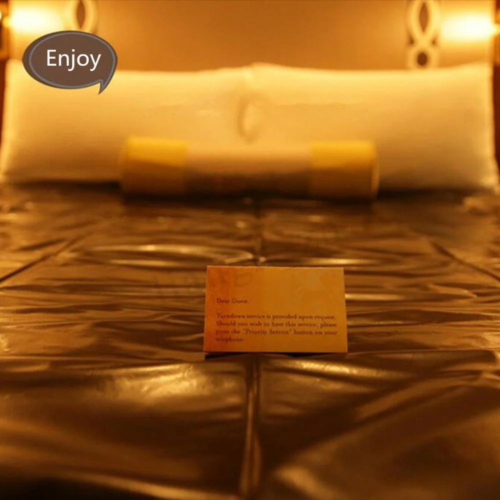 Bedclothes Waterproof Bed Sheet Oil Massage Pvc Adult Bondage Game Bedding Sheets Set Sheets