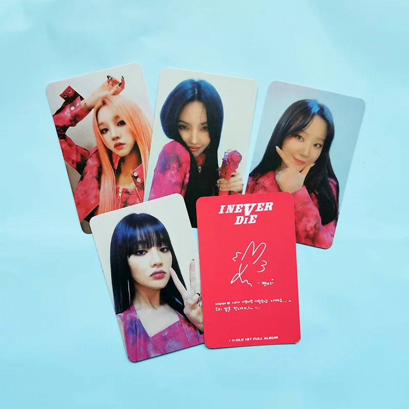 KPOP 5pcs/set (G)I-DLE Album I NEVER DIE Photocard Double