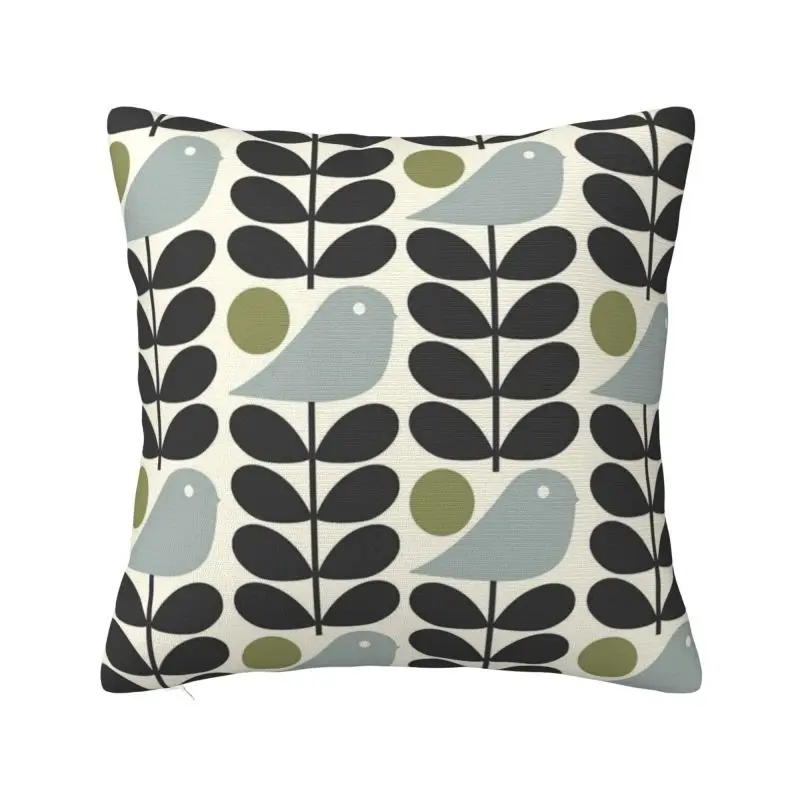 

Multi Stem Bird Cushion Covers Soft Orla Kiely Scandinavian Pillow Case for Sofa Square Pillowcase Living Room Decoration