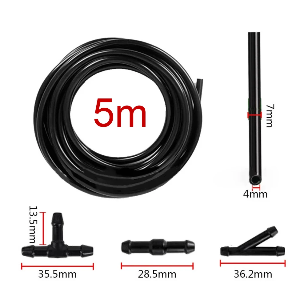 Automotiv 5M Auto Wischer Klinge Rohr Scheibenwischer Rohr mit 30Pcs T/Y/I Typ Splitter waschmaschine Schlauch Anschluss Windschutzscheibe Jet Kit