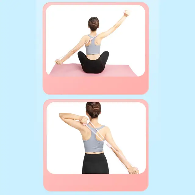 1 Pc 8-word Type Resistance Band Stretch Fitness Elastic Exercise Belt Elastic Arm Band Yoga Women Equipment Equipment 3