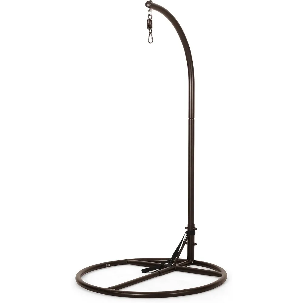 Tear Drop Hanging Chair with Stand, Cushion, for Patio Backyard Garden Livingroom Bedroom, Hanging Hammock Egg Chair 6