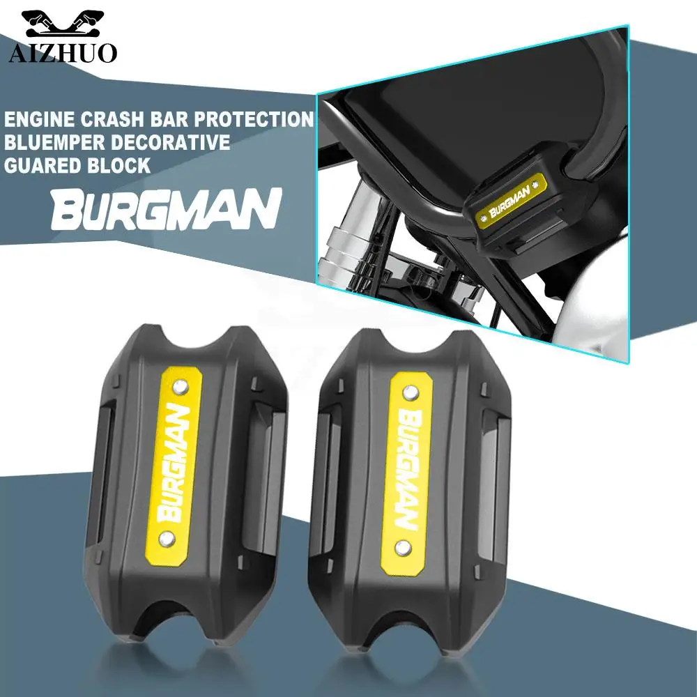 For Suzuki Burgman 400 200 150 250 125 650 An200 An400 An150 An250 Engine Guard Bumper Protection Decorative Block Crash Bar