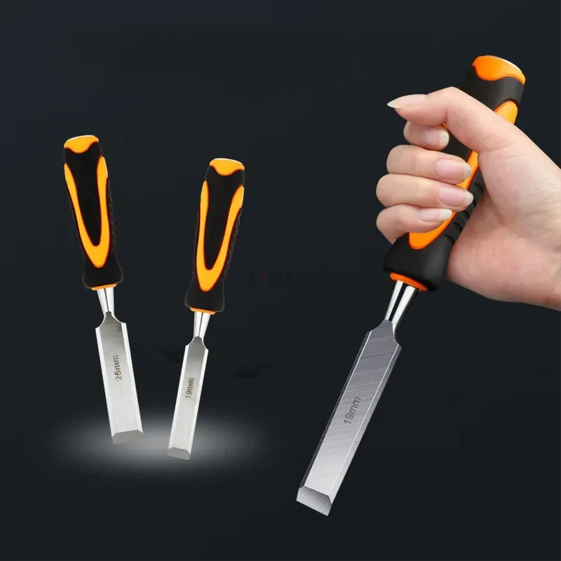 

New Woodworking Chisel Chrome Vanadium Steel Strip Anti Slip Handle High Carbon Steel Wood Handle Forging Woodworking Home Tools