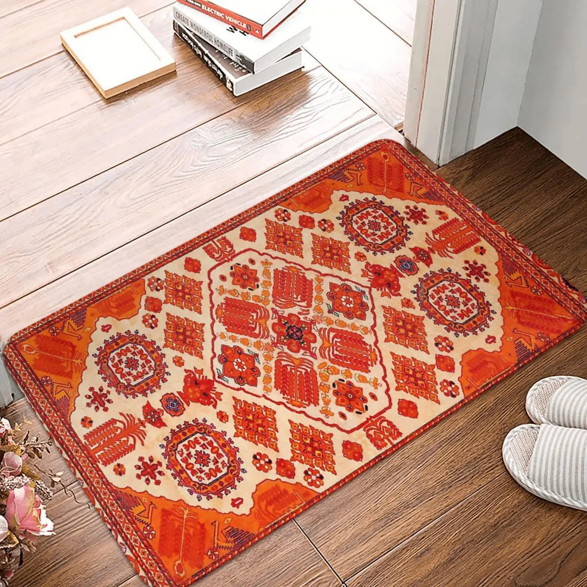 

Oriental Rug Bedroom Mat Traditional Doormat Kitchen Carpet Balcony Rug Home Decoration