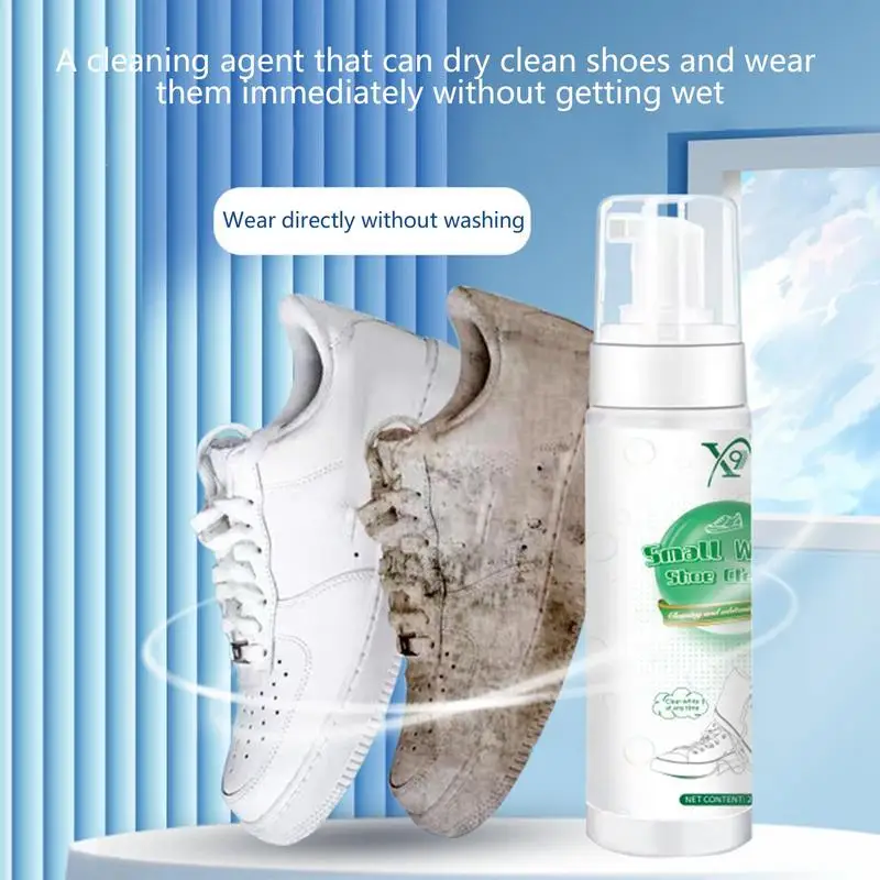 

200ml Shoes Whitener Cleansing Polishing Sneaker Cleaner Multi Purpose Effective Remove Stains Clean Brightening Whiten Liquid