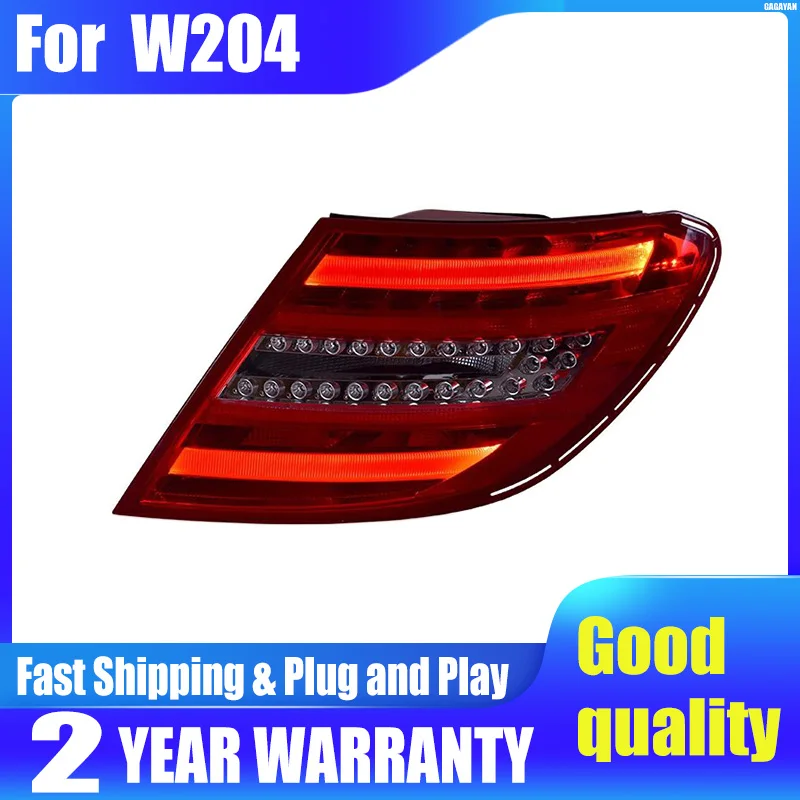 

Car Styling Taillight for Benz C-Class W204 C300 C260 LED Tail Lamp 2007-2013 Tail Light DRL Rear Turn Signal Automotiv