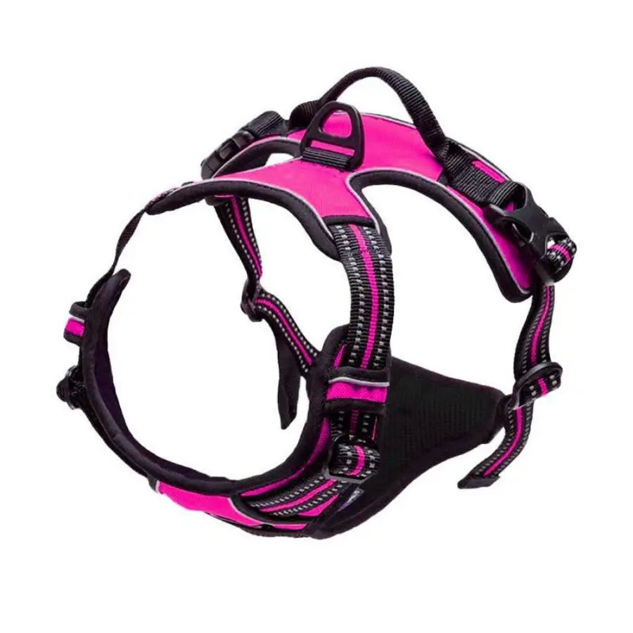 thumbnail image 1 of Arnés para perros antitirones con clip frontal, resistente, reflectante, asa de fácil control para pasear perros grandes, 1 of 5