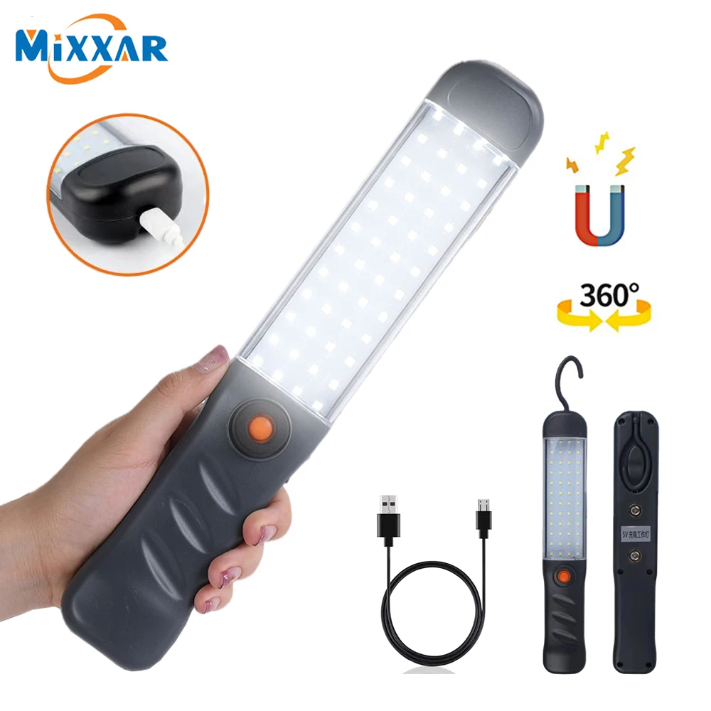 Z20 Work Light Powerful Camping Lantern 3 Mode Floodlight USB Rechargeable Work Lamp with Magnet Hook Waterproof Repair Light led lights camping lamp led work light camping lights work light