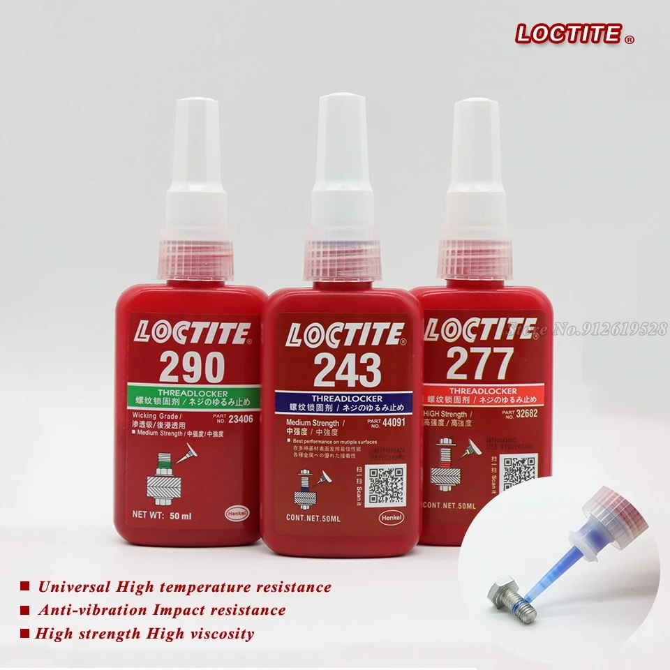 loctite 243 222 241 242 262 263 272 277 290 Thread lock Antiloose