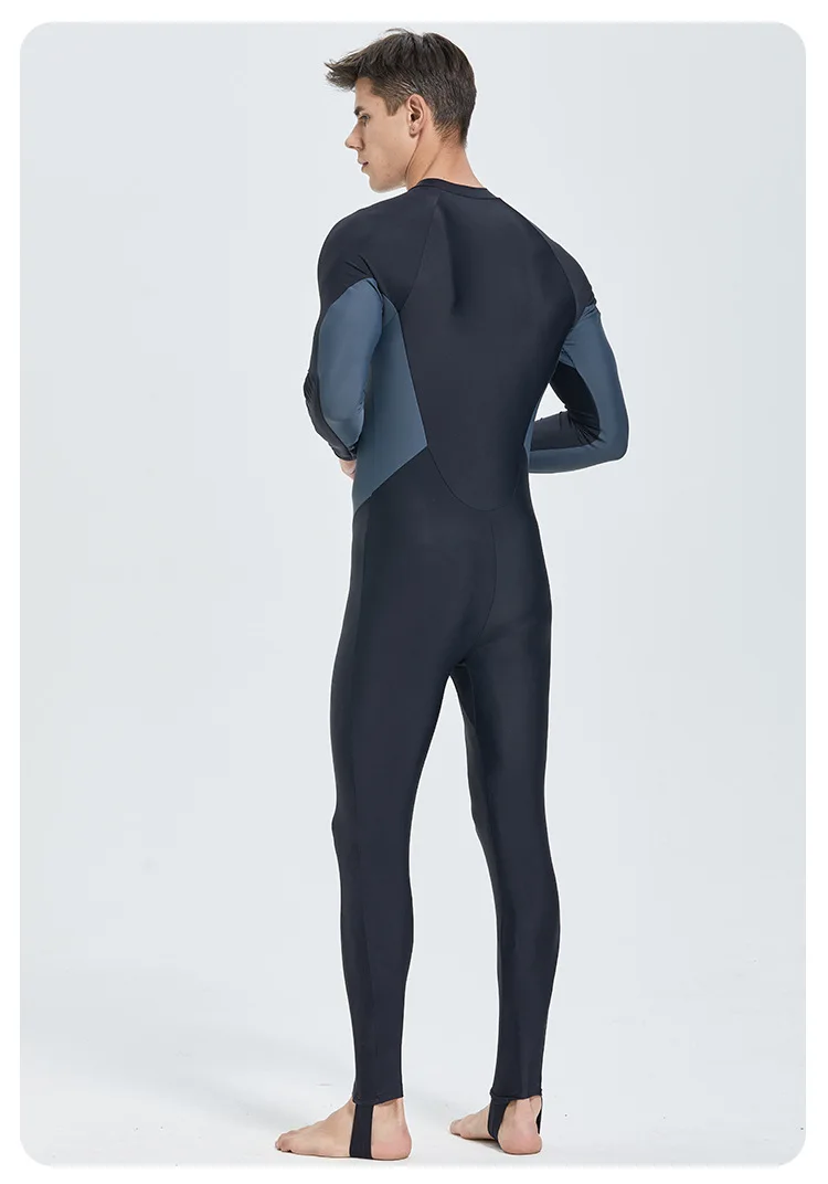 Men Wetsuit Long Sleeve Surf Scuba Swimsuit Full Body Diving Suit UV Sun Protection Water Sport One Piece Lycra Clothing surfing swimsuit