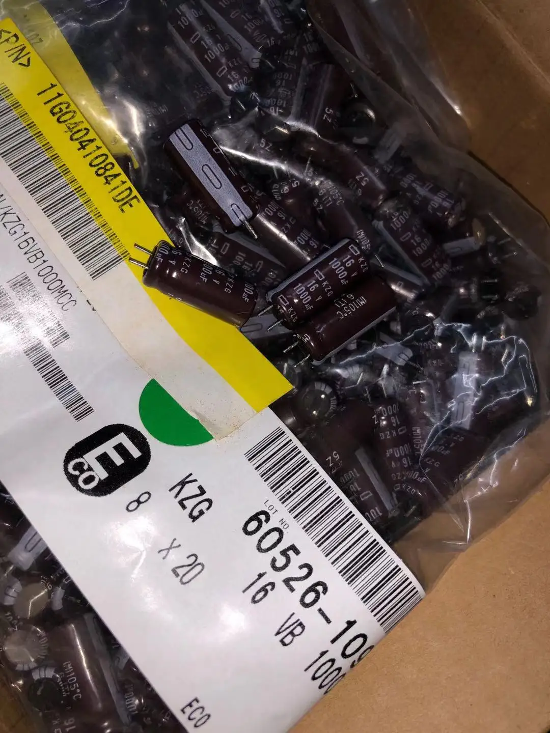 10PCS NCC 2200uF 1500UF 1000UF 16V 10x20mm Low Impedance Aluminum Electrolytic Capacitor Aluminum Electrolytic Capacitor