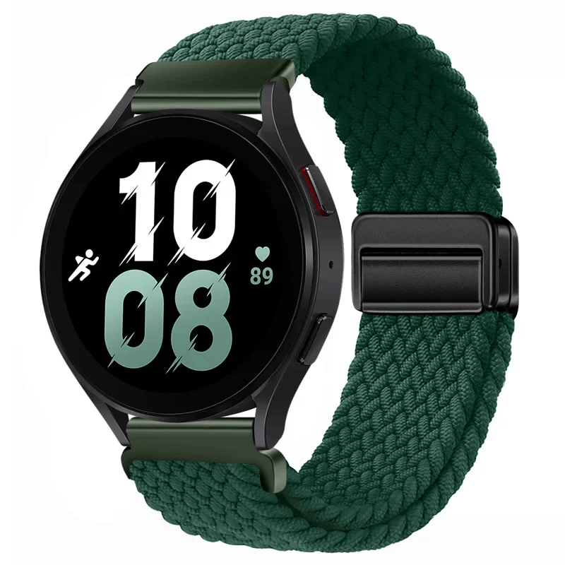 Braided Nylon Magnetic Watch Strap - 20/22mm, Comfortable Bracelet Design