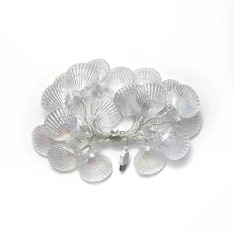 LED Beach Shell Light String Starfish Light String, 20 LED
