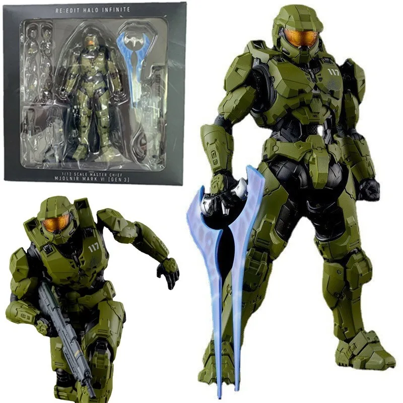 

Re: Edit HALO Infinate Halo 5 Guardians Anime Figures Master Chief Action Figures Mobile Collect Model Doll Bookshelf Decorative