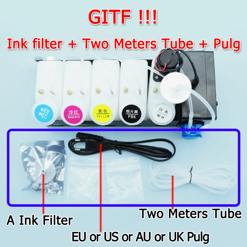 ET8550 DTF CiSS System White Ink Shaker Device Conversion Kit For Epson 8550 L1800 L800 L18050 Printer Circulator No Damper