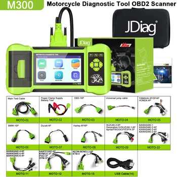 2026 JDiag M300 Scanner OBD2 per Moto, Strumento Diagnostico per Motociclette, Diagnosi ABS e Motore per BMW Yamaha Harley Honda Ducati