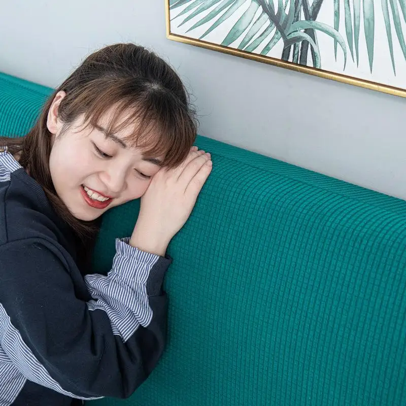 탄성 침대 헤드 커버 보호대 범용 등받이 커버 모던 소프트 팩 고급 은폐형 심플 스타일 방진 커버