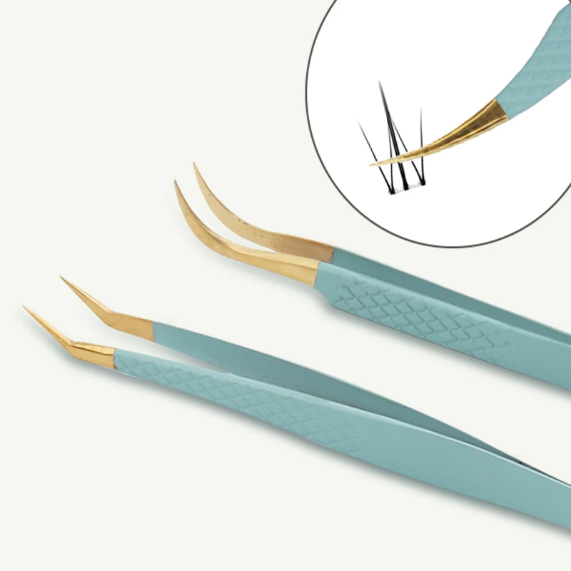 1pcs Eyelash Extension Tweezers Volume Isolation Precise Lash Lift Tweezers Stainless Steel Eyebrow Clip Makeup Tool Accessories 5