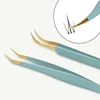 1pcs Eyelash Extension Tweezers Volume Isolation Precise Lash Lift Tweezers Stainless Steel Eyebrow Clip Makeup Tool Accessories 5