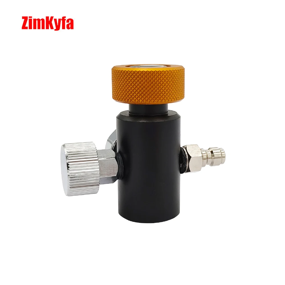 Cylinder Tank Refilling Adapter Fill Station On/Off Aadaptor for Sodastream Quick Charging,3000psi Pressure Gauge,8mm Quick Plug