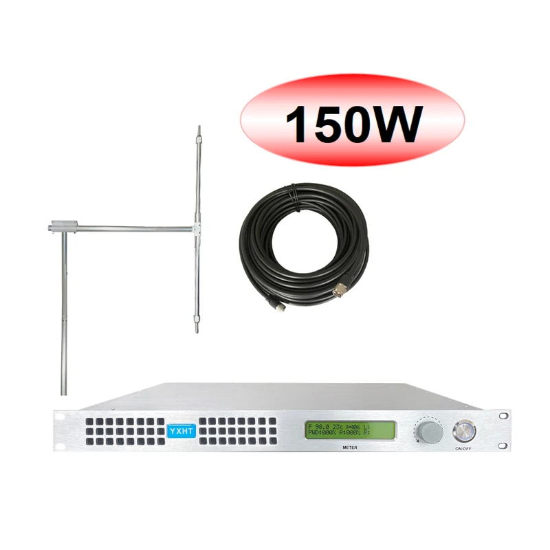 CE ISO FCC Qualified NEW light-weight 150W FM Broadcast Transmitter kits for School Church Radio Stations | Электроника