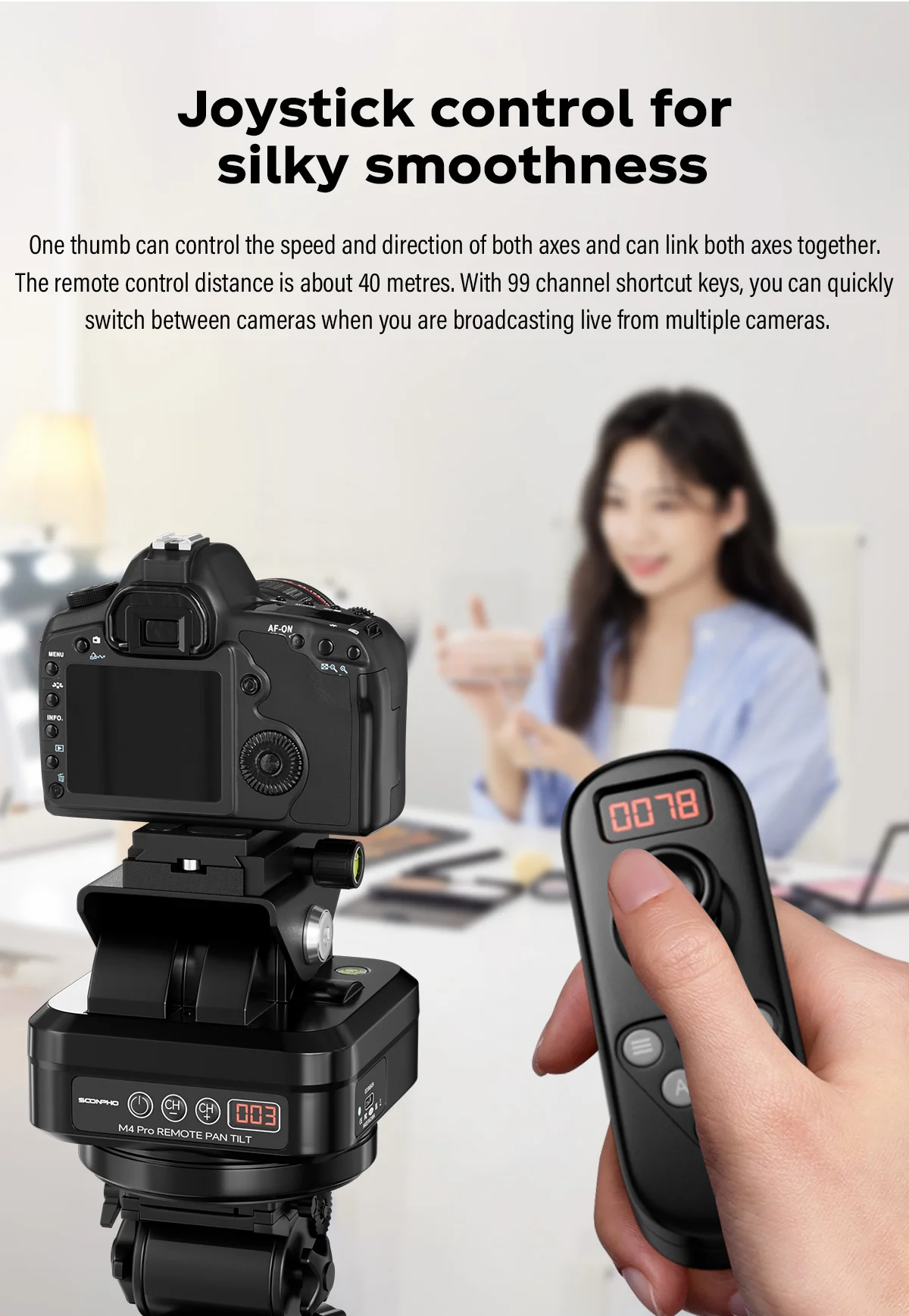 M4PRO Pan Tilt Ptz Panoramic Time-lapse Photography 360-degree Rotating Electric