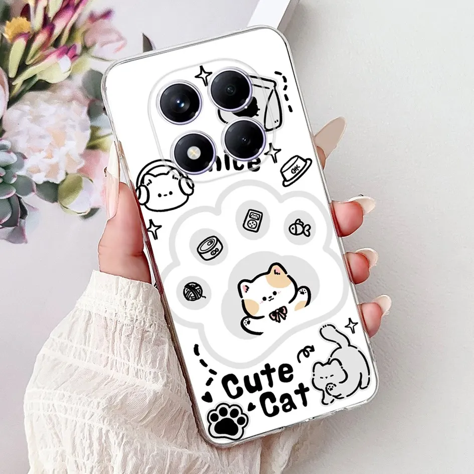 Cute Strawberry Love Heart Soft Silicone Clear Phone Case Cover