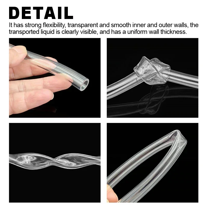 Description Picture 3 of itemPVC Transparent Water Pump Hosing High Quality Aquarium Hose ID 2 3 4 5 6 8 10 12 16 20mm Flexible Garden Irrigation Tube