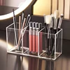 Makeup Brush Holder Makeup Organizer Cosmetic Storage Box Lipstick Eyebrow Pencil Display Stand Acrylic Transparent Plastic Box 3