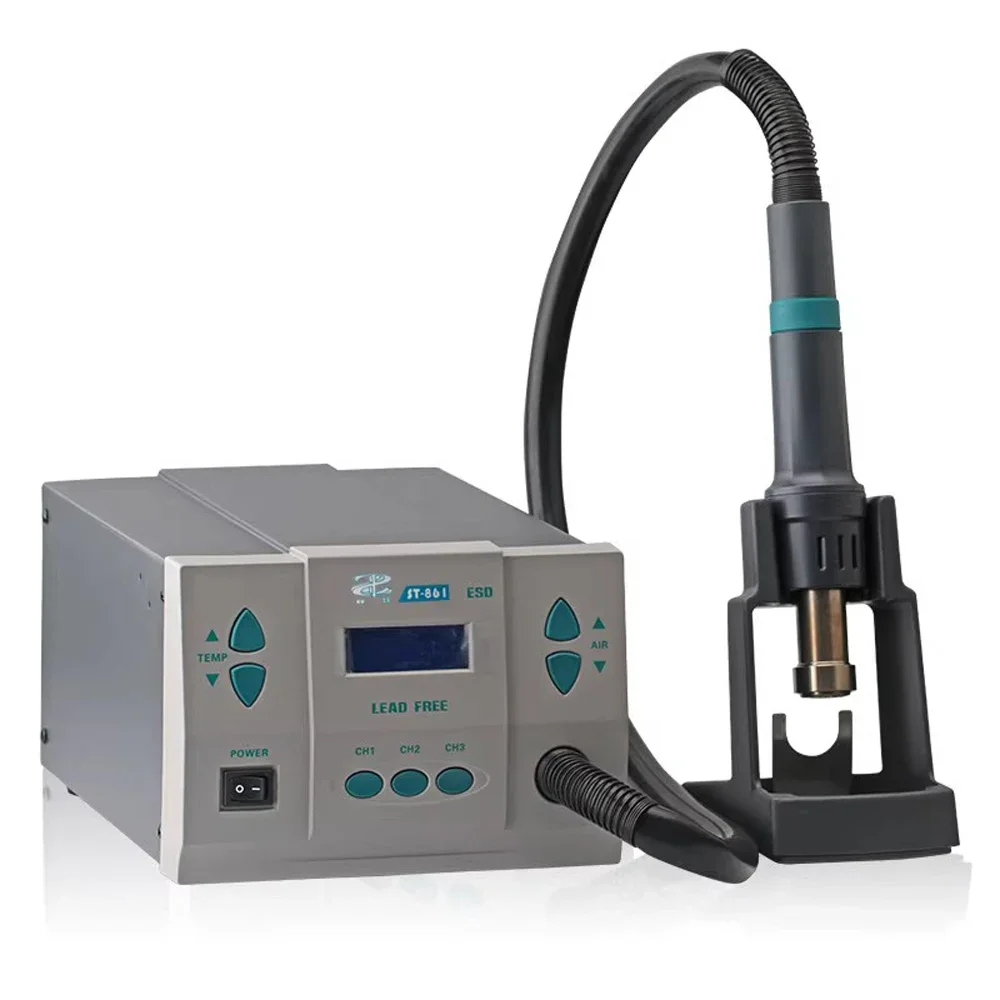Hot Air Gun ST-861 1000W Lead-free Adjustable Rework Station Soldering 110/220V For Phone CPU Chip Repair