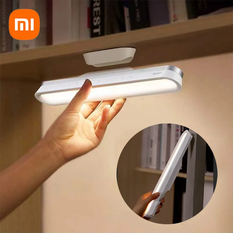 

Xiaomi Baseus Desk Lamp Hanging Magnetic LED Table Lamp Chargeable Stepless Dimming Cabinet Night Light for Closet Wardrobe