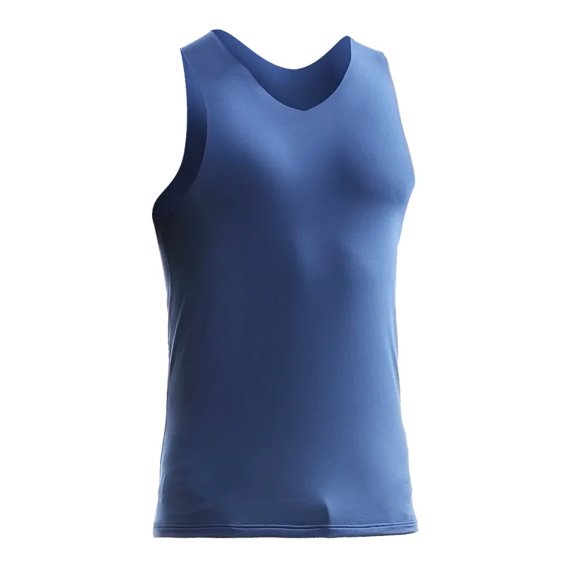 Cotton Vest Sports Sleeveless Vest Cotton Sleeveless T Shirt Winter Men's Thermal Vest Fleece-Lined Thickeneded Bottoming Intimates Large Size Waistcoat Vest Seamless Tight Sleeveless Top