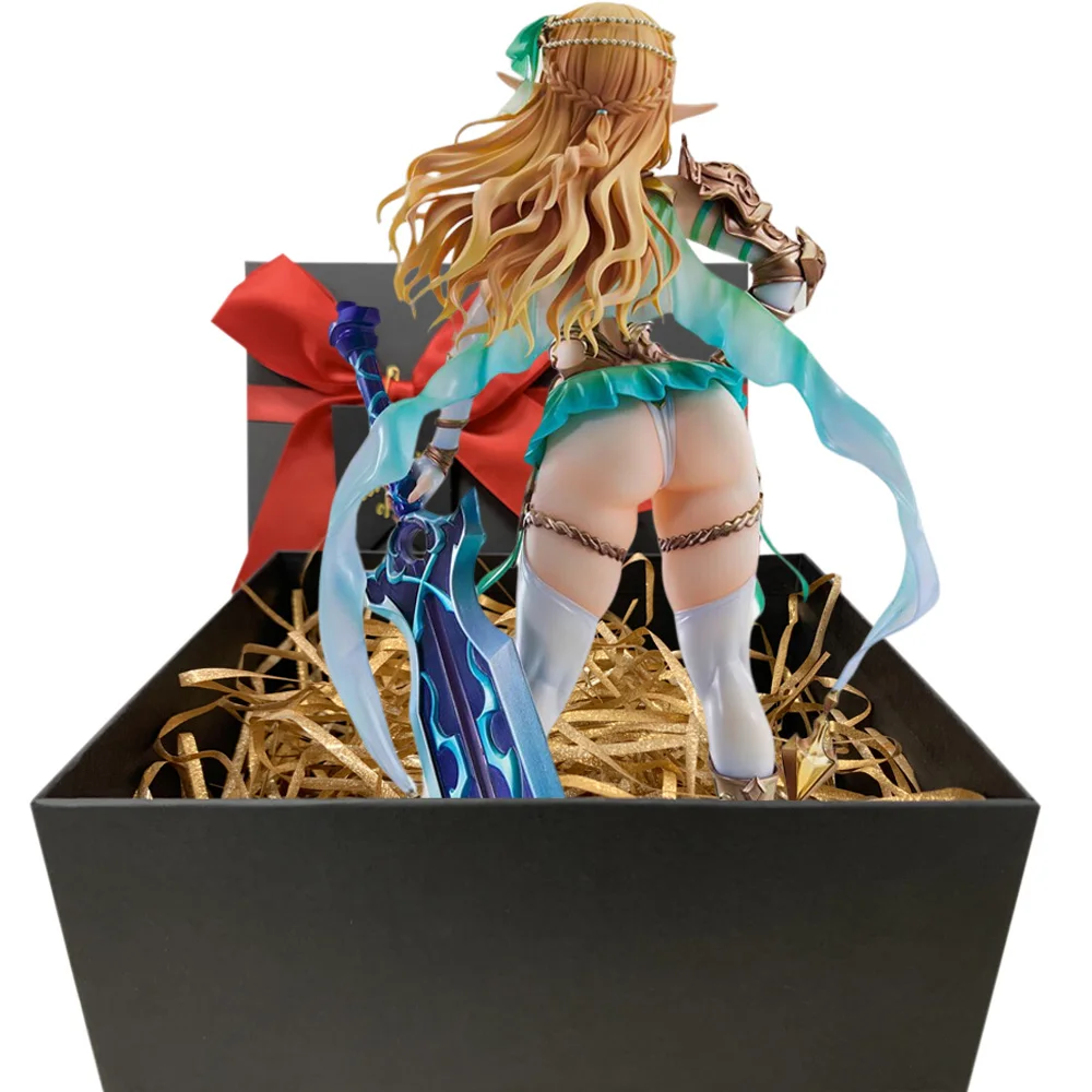 

【Soft Ver.】Hentai Figure Uncensored Cast off Figurine Elf Mura - Cecile Lewd Anime Character Collectible Doll Model Gift Toy.