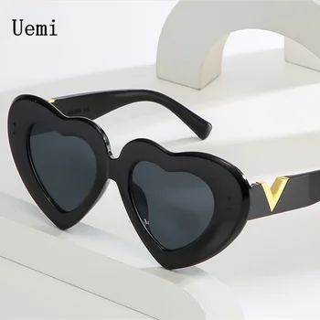 New Fashion love Women Sunglasses Luxury Brand Designer Retro Heart Sun Glasses With V Ladies Shades UV400 Eyewear Wholesale 1