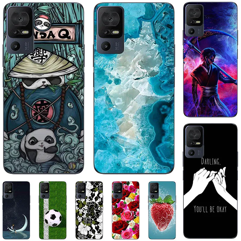 for TCL 40 SE Case Football Soft Silicone Back Cases for TCL 40 SE T610K  T610P