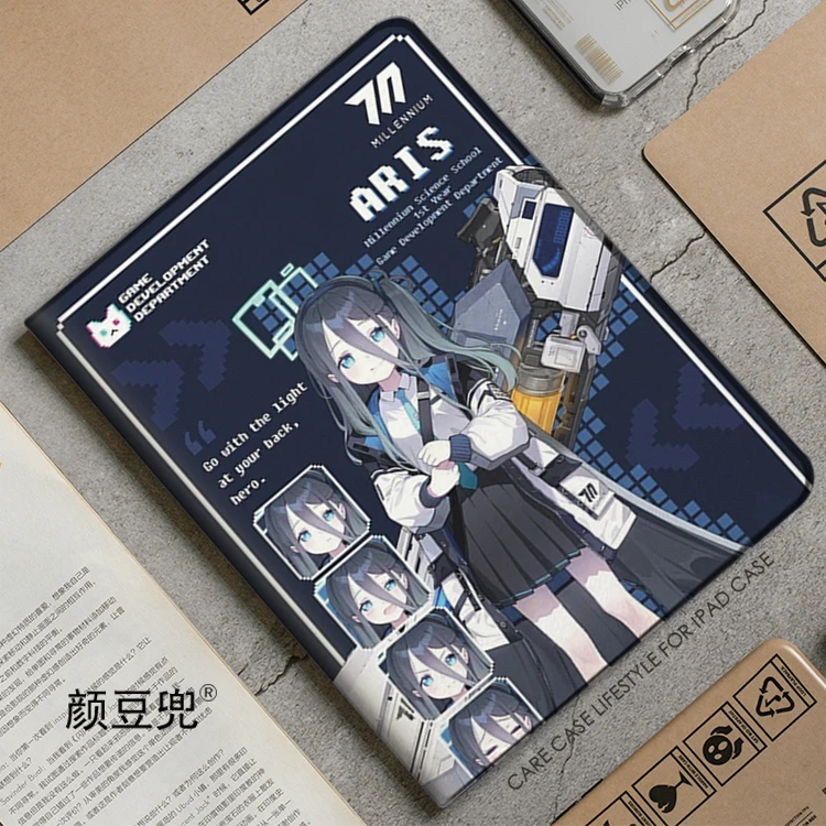 

Blau archiv anime aris fall für samsung galaxy tab s7 fe 11 in 2021 s6 fall SM-T220/t225 stand abdeckung galaxy tab s6lite