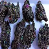 Colorful Carborundum Natural Stone Specimen Silicon Carbide Black Quartz Crystal Mineral Sample Home Decor Gifts Collectibles 6