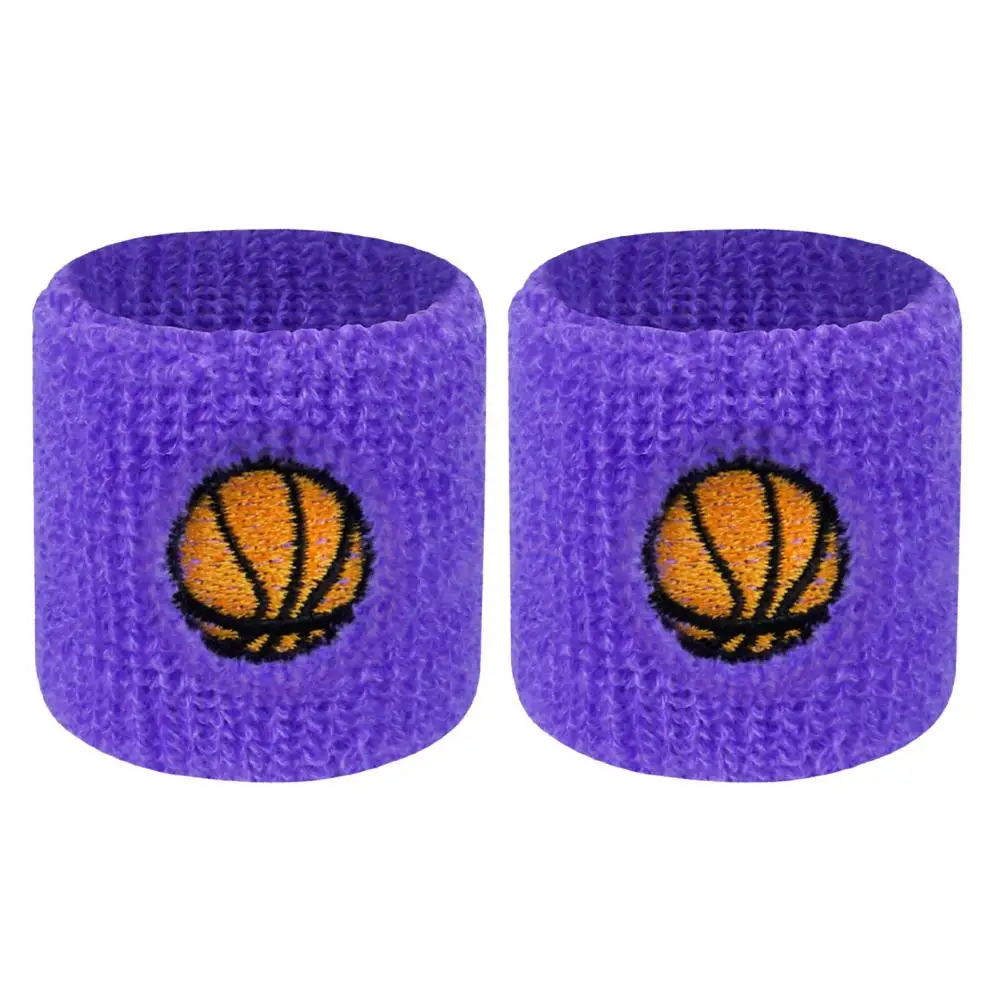 

Kids Wrist Band Exercise Wristband Kids Sports Wristband Set with Ball Embroidery Stretchable Breathable Sweat for Boys