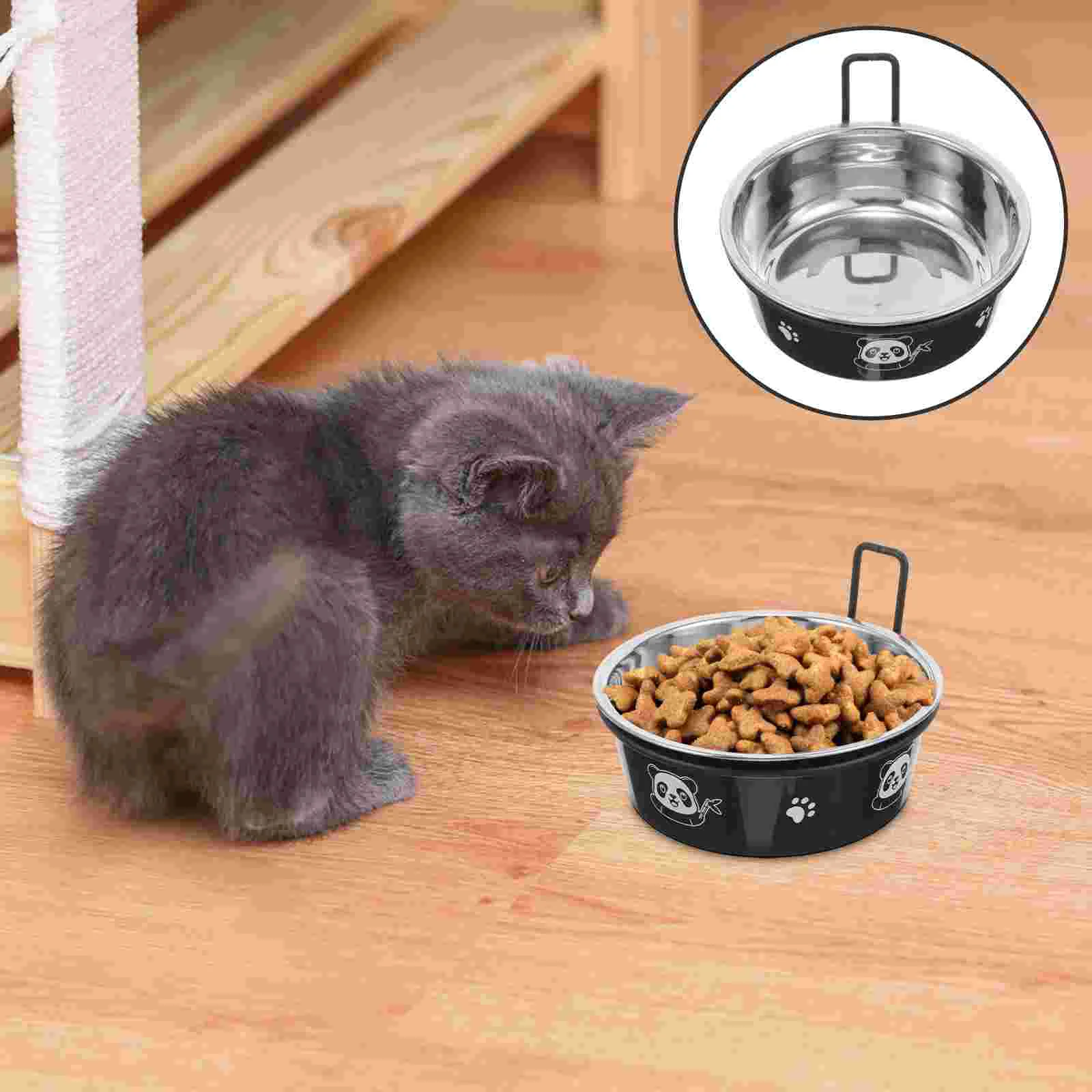 

1 set of Dog Bowl Multi-function Food Water Bowl Puppy Bowl Hanging Pet Bowl Animals Bowl