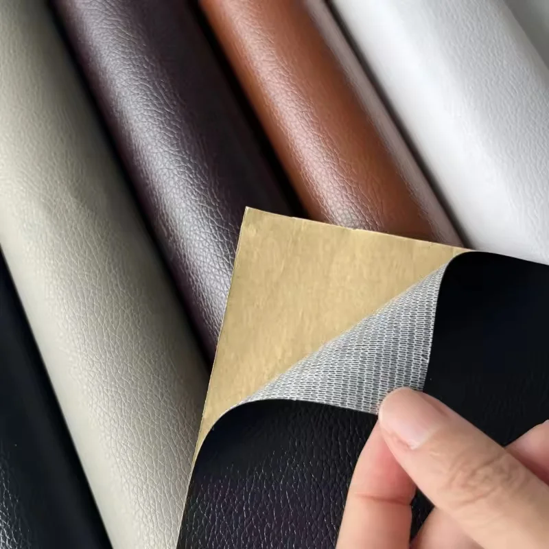 Self-Adhesive PU Leather Fabric for Interior Repair and DIY Renovation