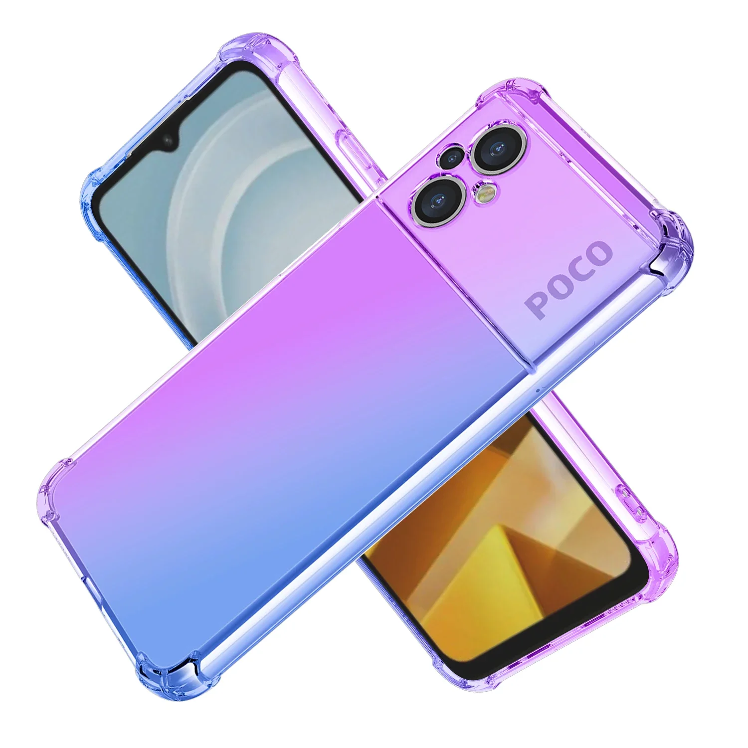 Custodia Per Poco M5S M5 M4 Pro 4G/5G M4 M3 M2 Ricaricato Pro Clear Cute Gradient Slim Antigraffio Tpu Flessibile Antiurto Cover
