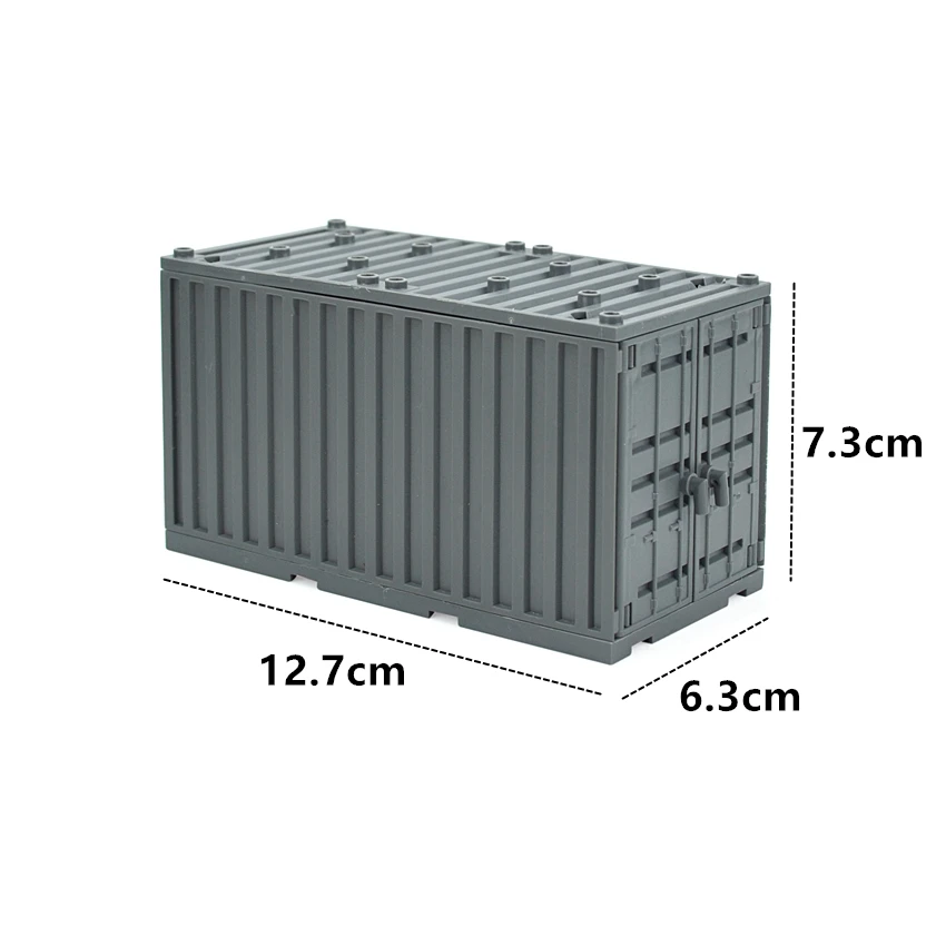 Military Container Weapon Boxes Building Block Mini Figure Accessories Army Scene WW2 DIY Military Weapon Bricks Toys