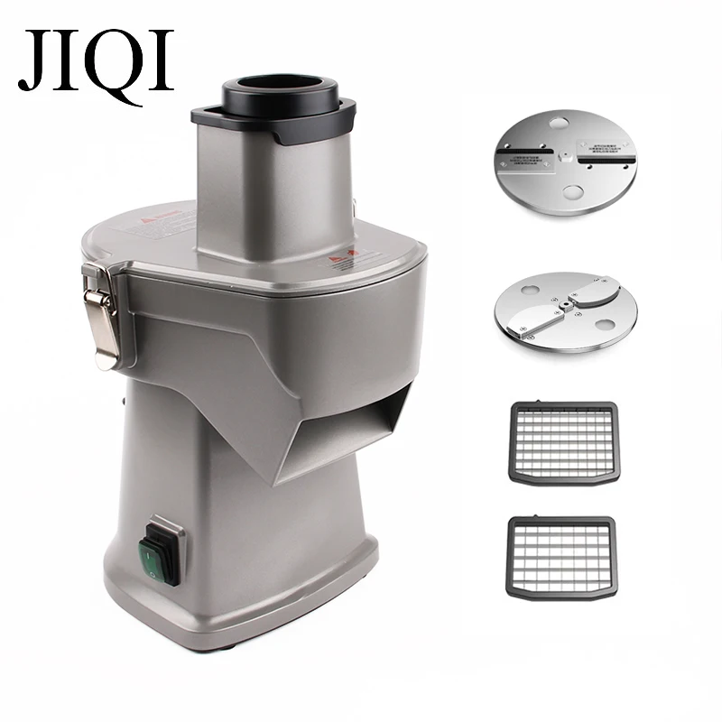Vegetable Cutter Commercial Electric Ham Dicing Cutter Stainless Steel Automatic Vegetable Cutting Slicer Dicer Grinder Machine Fruit Shredder EU