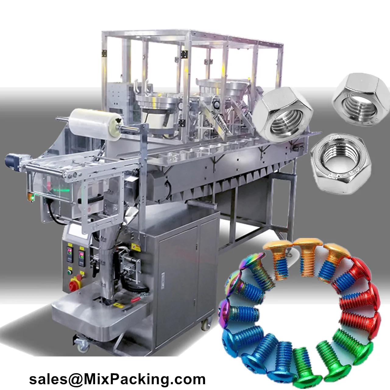 Nut Bolt Screw Camphor Hardware Vibration Plate Counting Packing Machine