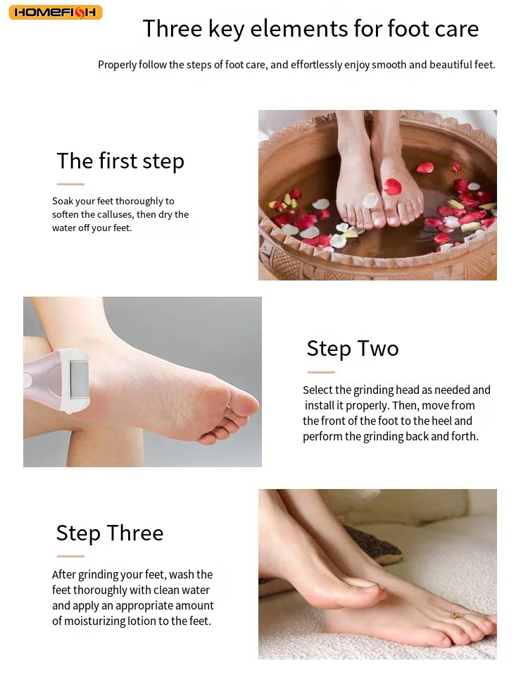 Electric Foot File Rechargeable Callus Remover With Power Display_voghion.com