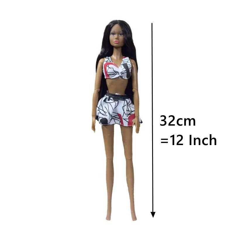 고품질 12인치 슈퍼모델 어린이 장난감 32cm 여자아이 인형 패션 긴머리 피규어 여자아이를 위한 최고의 생일 선물 DIY 드레스