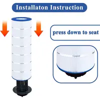 1 Pack，Cryspool Pool Filter Cartridge Compatible with CC150, Clean & Clear CCRP150,PAP150, Unicel C-9415, 150 sq.ft. 1