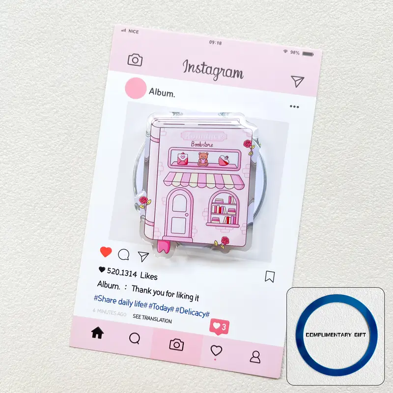 Kindle Bookish Magsafe Phone Grip Magnetic Kindle Holder Pink Kindle Accessories Bookish Merch Book for iPhone Samsung Xiaomi - Image 11