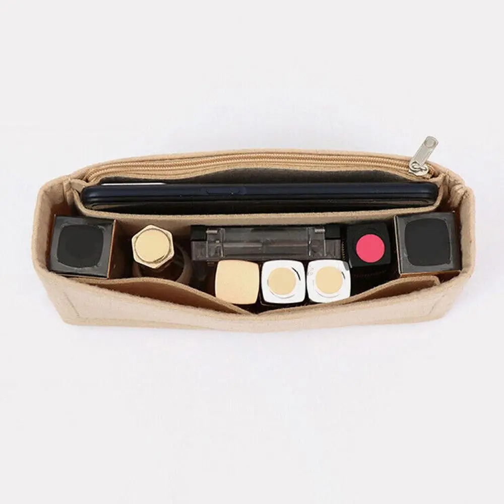 Confidential Pouch Travel Bag Insert Inner Bag Purse Liner Handbag Insert Bag Felt Insert Bag